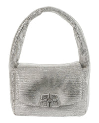 Balenciaga Womens Small Monaco Sling Bag In Strass