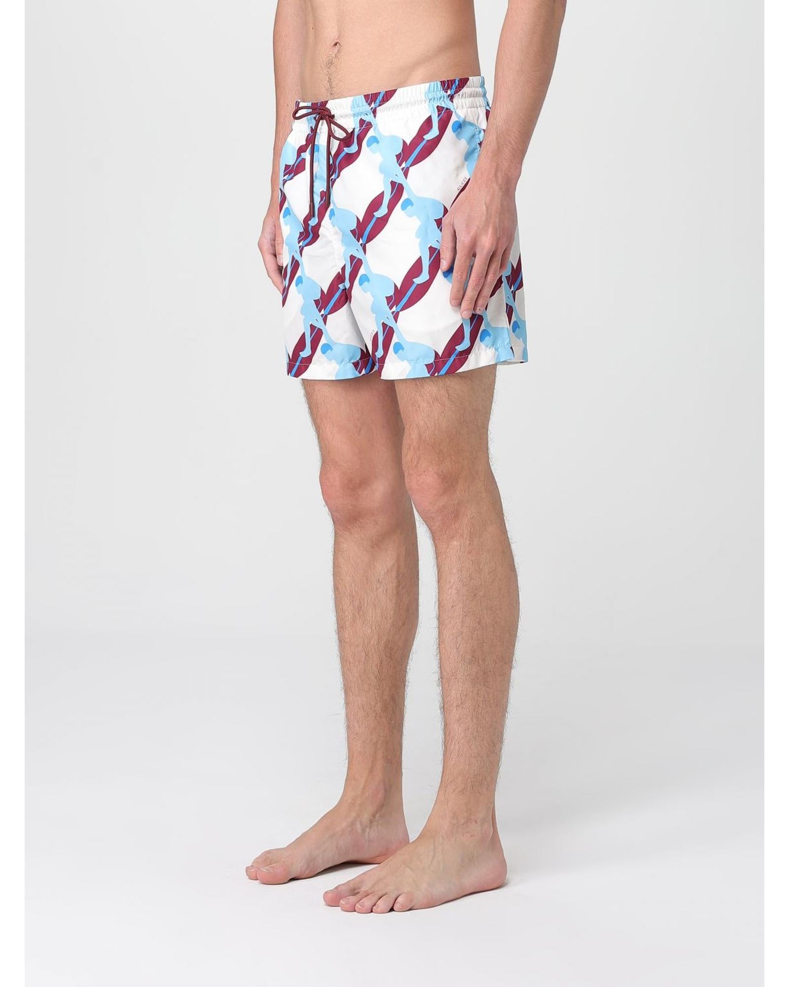 Gucci Swim Trunks Recycled Polyester Men Multicolor Swimwear