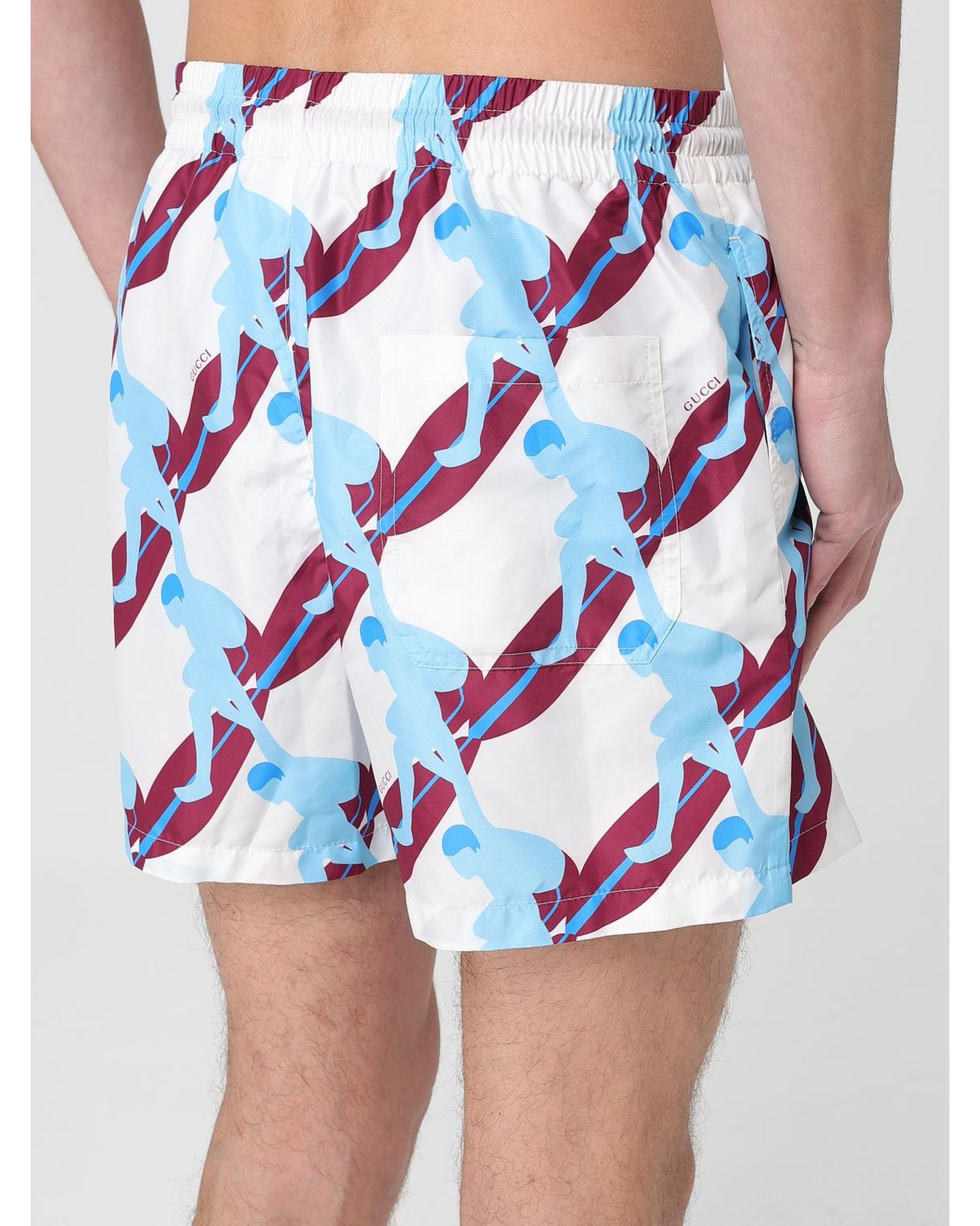Gucci Swim Trunks Recycled Polyester Men Multicolor Swimwear