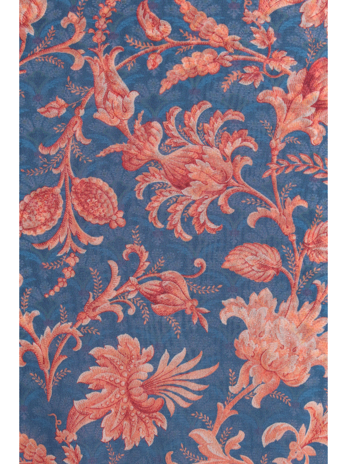 Etro Women Stretch Tulle Midi Dress With Floral Motif