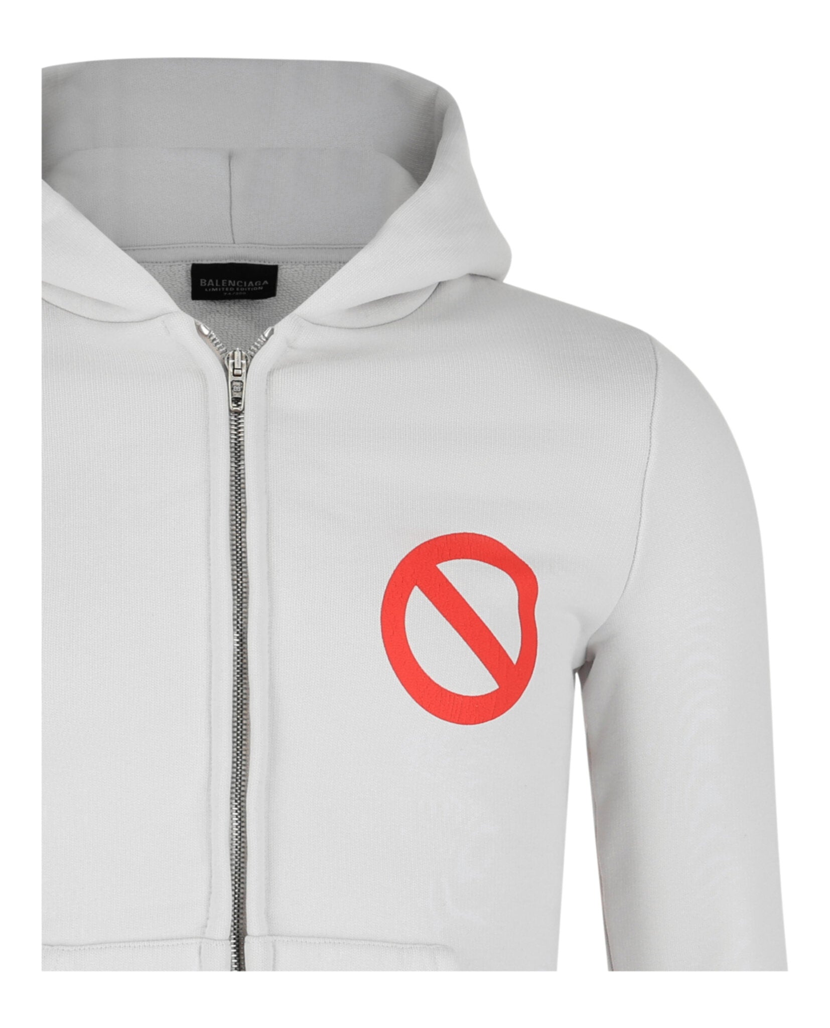 Balenciaga Mens BFRND Zip-Up Hoodie Limited Edition