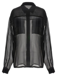 Saint Laurent Women Silk Muslin Shirt