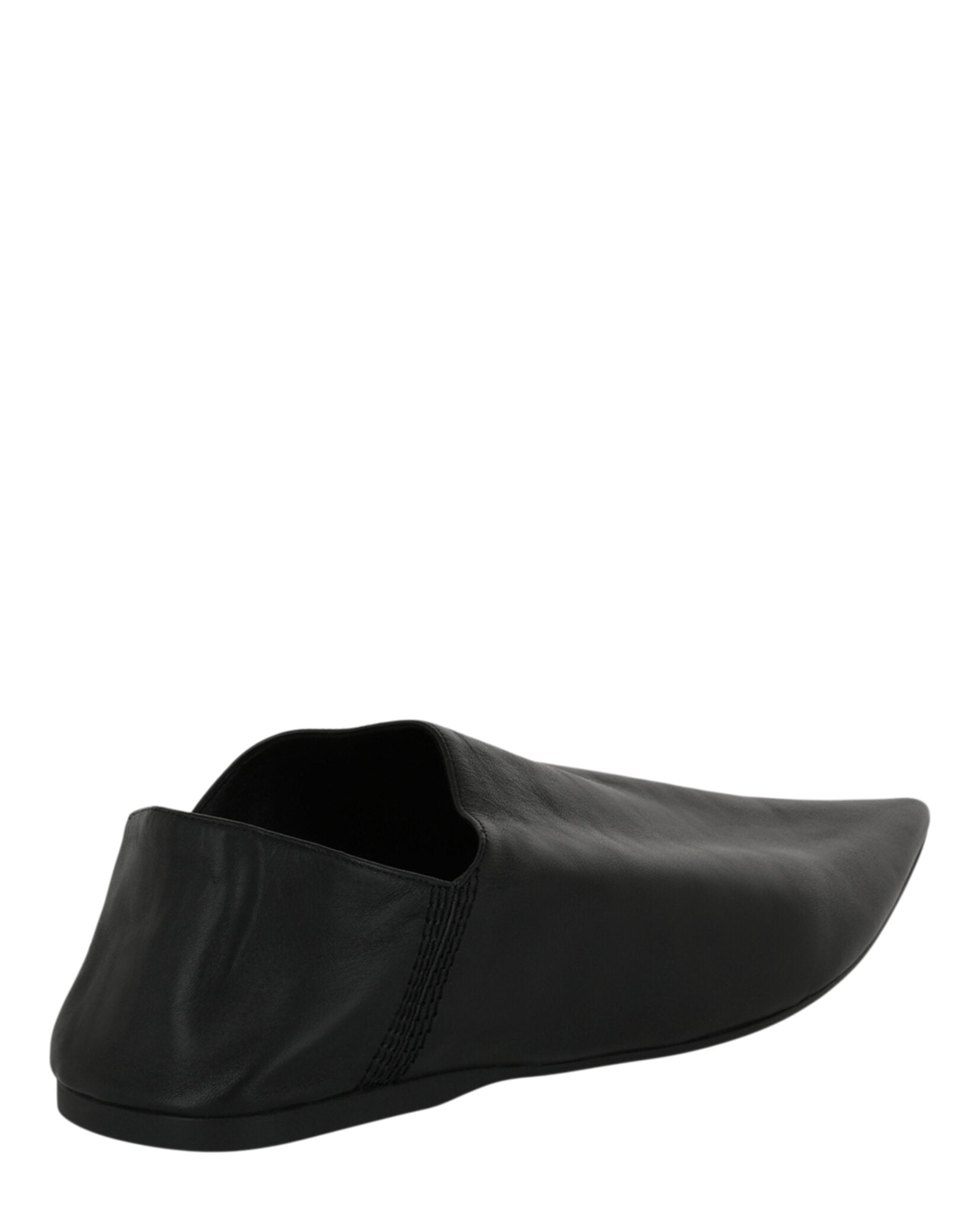 Balenciaga Mens Pointed Leather Flats
