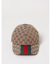 Gucci GG Baseball Cap Web Stripe Men Cream