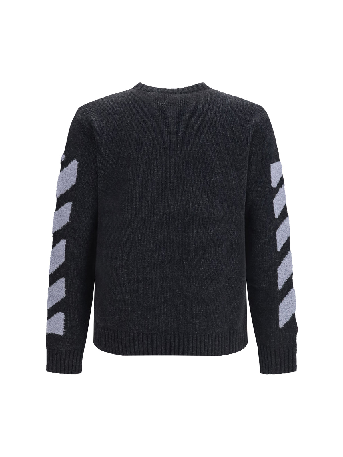 Off-White Men Diag Fuzzy Crewneck Sweater