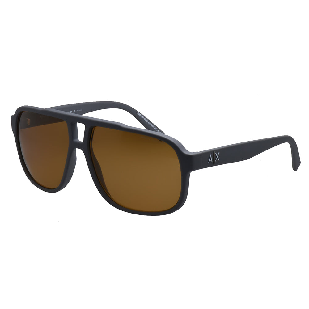 AX 4104S 824983 61mm Unisex Rectangle Sunglasses