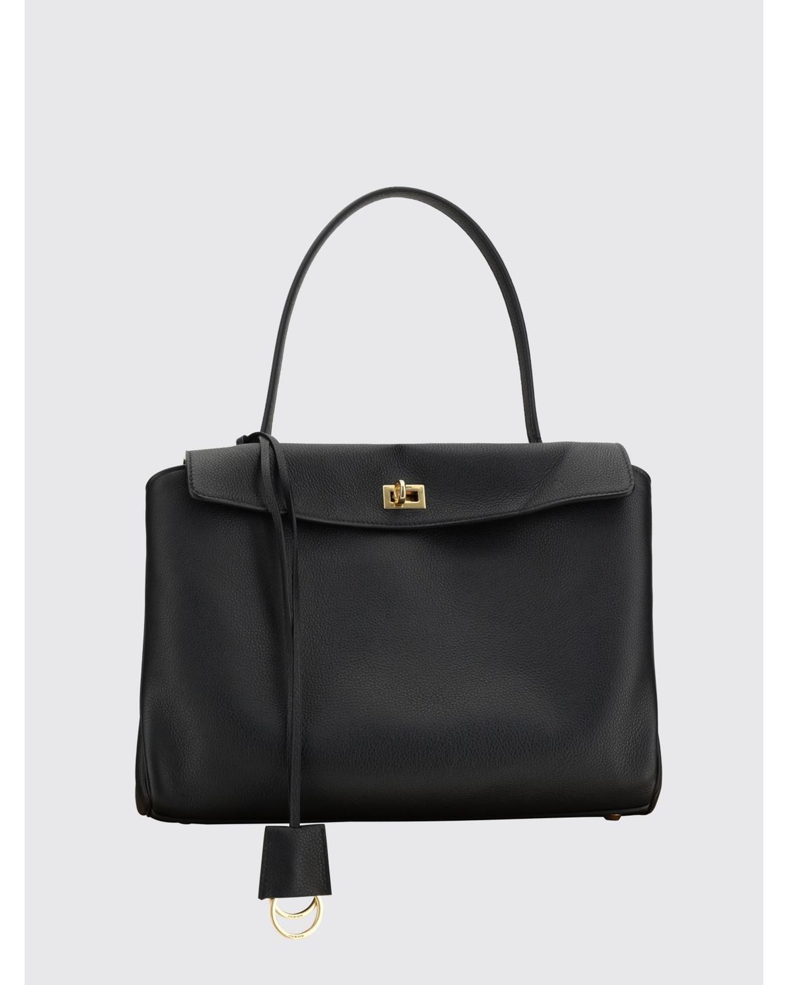 Balenciaga Hourglass Top Handle XS Bag Women Black Handbags ONE SIZE Black