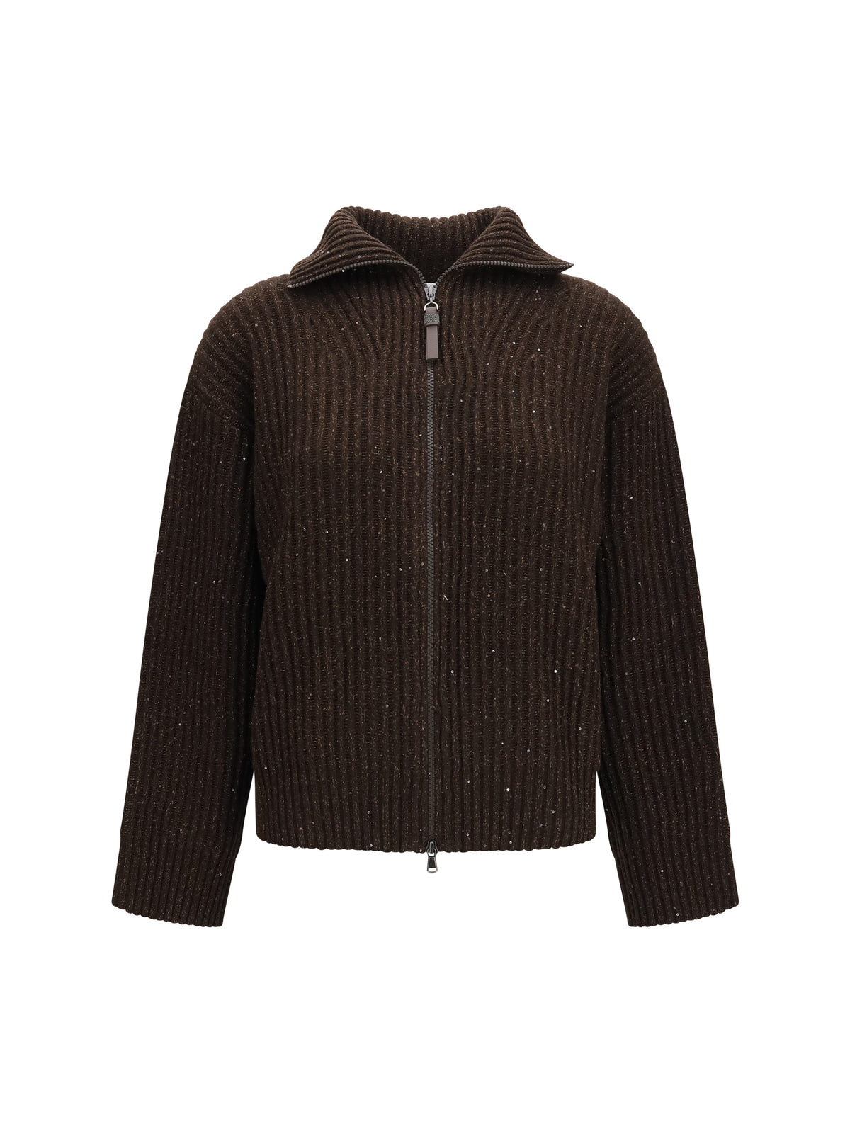 BRUNELLO CUCINELLI Brunello Cucinelli Women Ribbed Zip Sweater