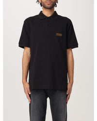 Versace Jeans Couture Polo Shirt Classic Fit Men Black Polo Shirts