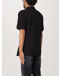Versace Jeans Couture Polo Shirt Classic Fit Men Black Polo Shirts