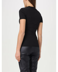 Versace Jeans Couture Couture Logo Slim Fit Tee Women Black T-Shirts