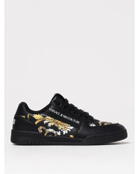 Versace Jeans Couture Baroque Print LowTop Sneakers Men Black
