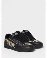 Versace Jeans Couture Baroque Print LowTop Sneakers Men Black