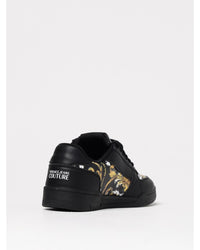 Versace Jeans Couture Baroque Print LowTop Sneakers Men Black