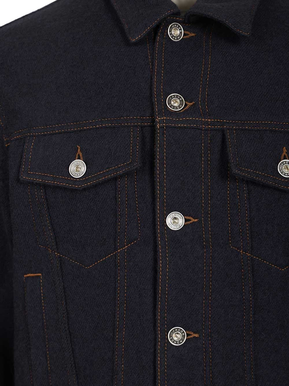 Jacob Cohen Men Wool Trucker Jacket