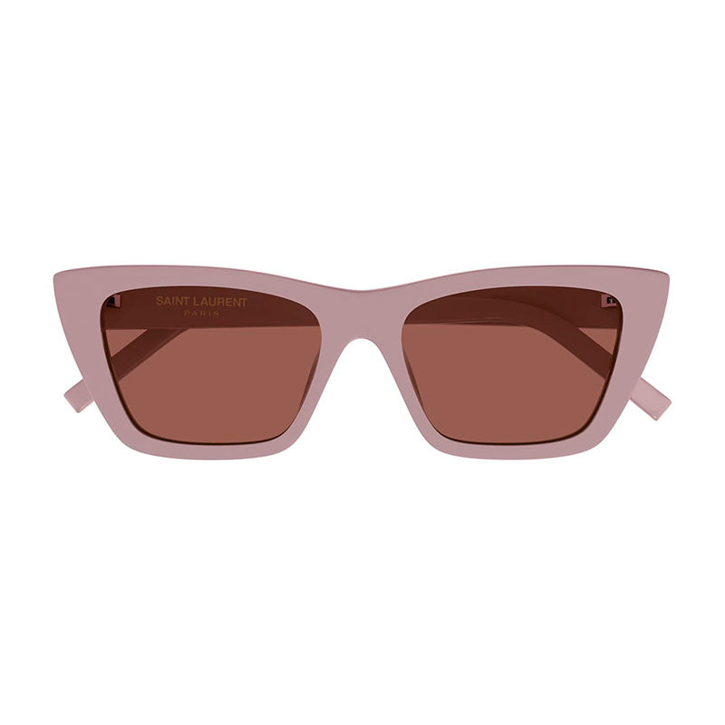 Saint Laurent Sunglasses Cat Eye Full Rim, Blue Havana Frame and Black Lens SL276MICA009