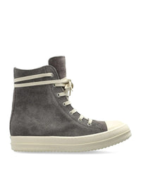 Rick Owens Women Suede High-Top Sneakers