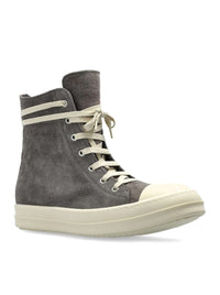 Rick Owens Women Suede High-Top Sneakers