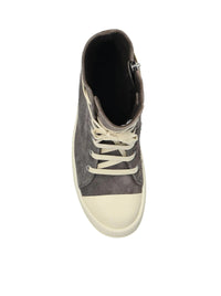 Rick Owens Women Suede High-Top Sneakers