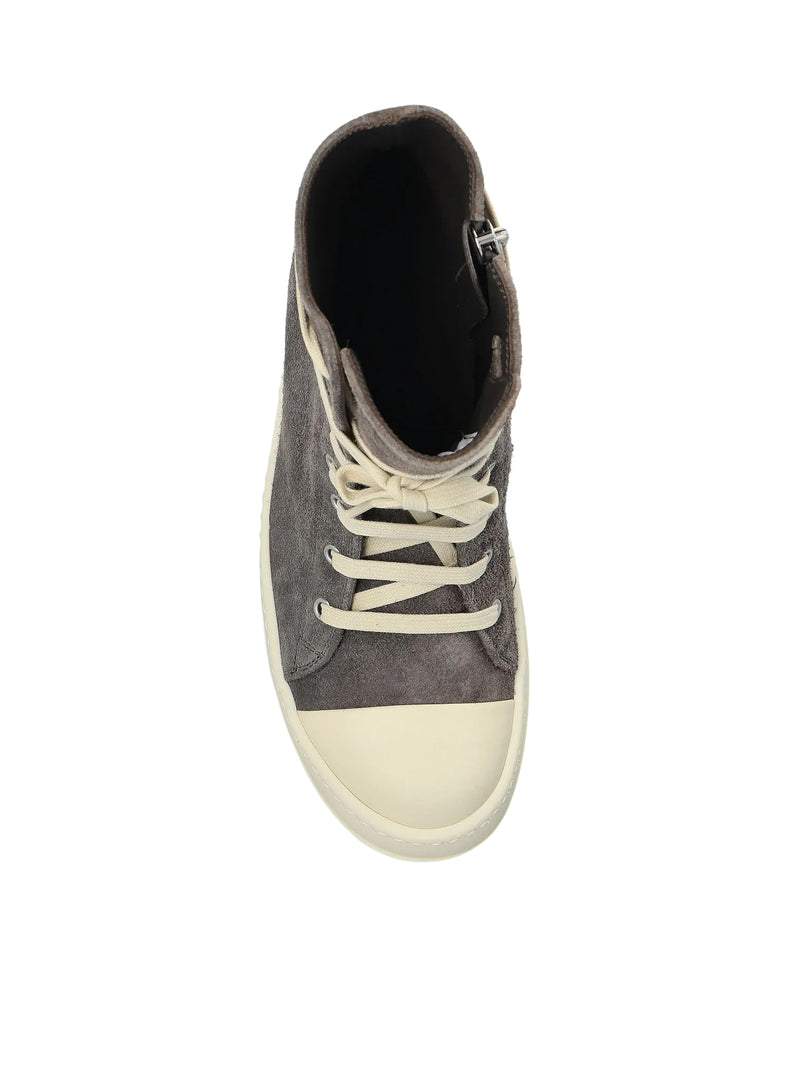 Rick Owens Women Suede High-Top Sneakers