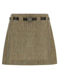 Ferragamo Women 'Gancini' Belt Skirt