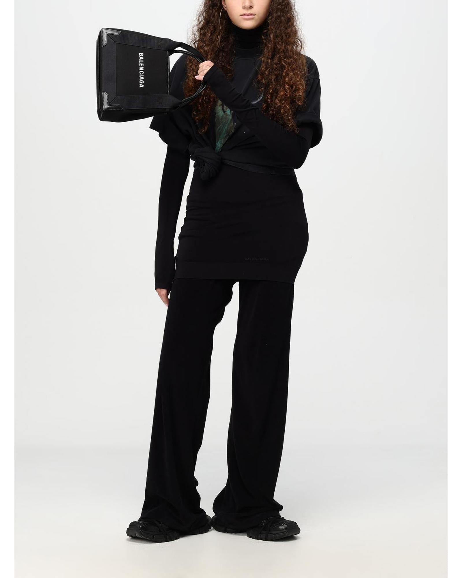 パンツ BALENCIAGA Woman Pants Black 791750TQVX4 1000 Women's Baggy Tailored Pants in Black | Balenciaga US