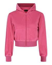 Balenciaga Womens Cropped Rhinestone Tracksuit Jacket
