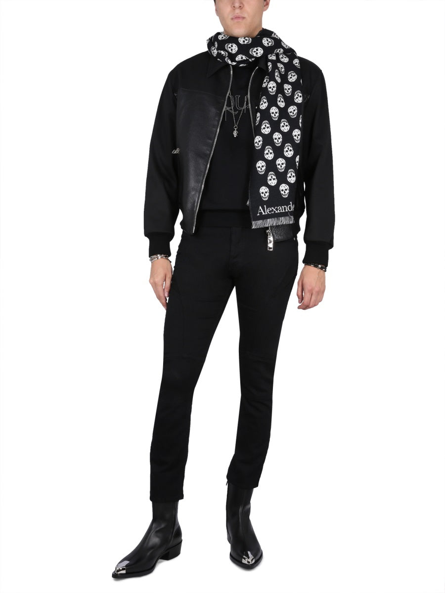 Alexander Mcqueen Men Jersey With Logo Embroidery