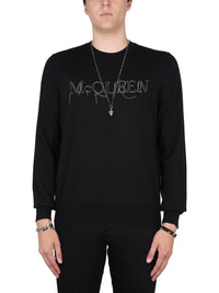 Alexander Mcqueen Men Jersey With Logo Embroidery