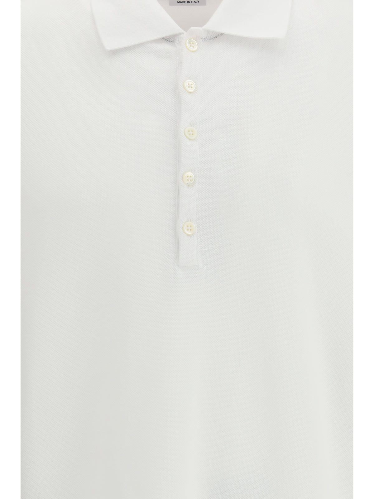 THOM BROWNE Thom Browne Men Polo Whit Iconic Bands