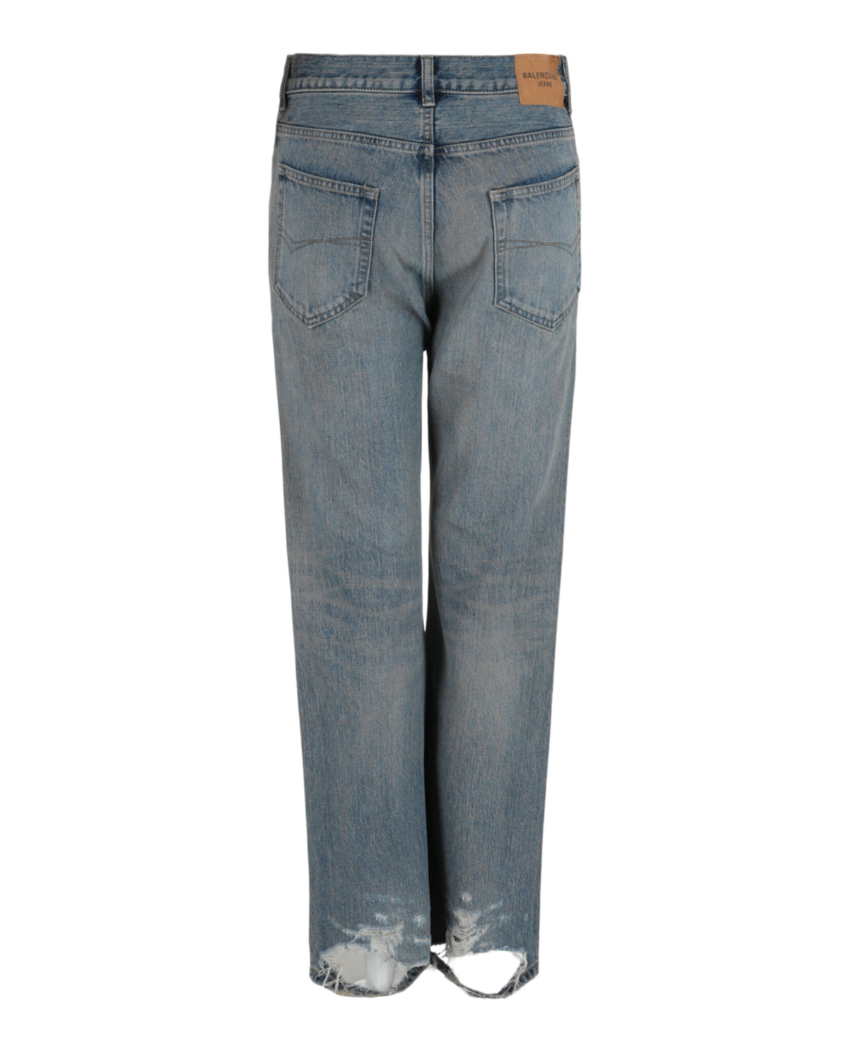 Balenciaga Womens Organic Selvedge Flared Jeans