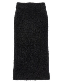 Balenciaga Women Tweed Midi Skirt
