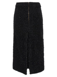 Balenciaga Women Tweed Midi Skirt