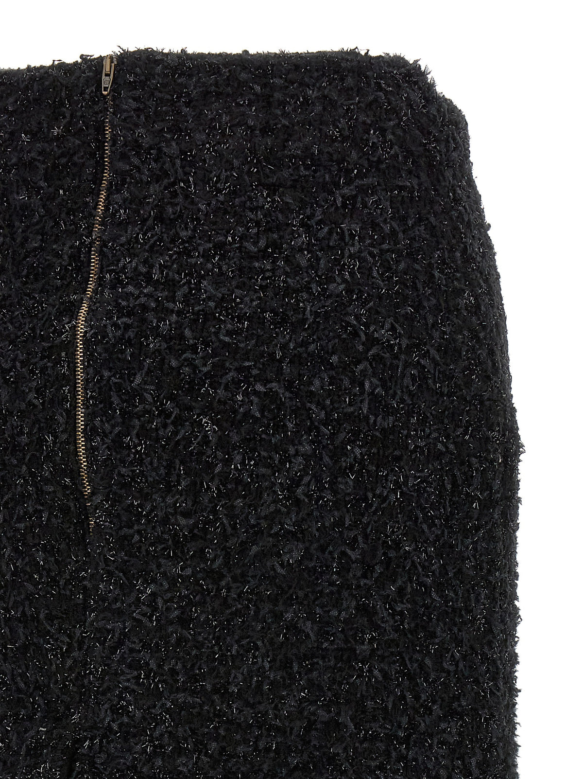 Balenciaga Women Tweed Midi Skirt