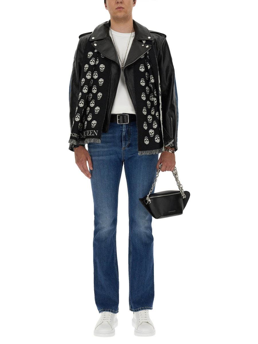 ALEXANDER McQUEEN Alexander Mcqueen Men Combo Biker Jacket