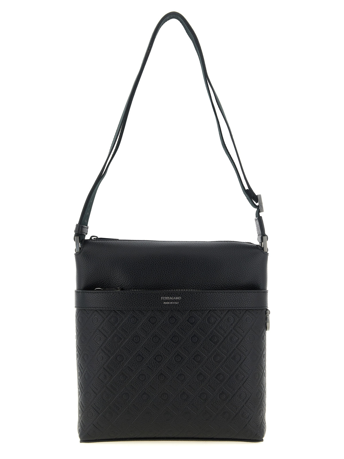 FERRAGAMO Ferragamo Men 'Ferragamo Monogram' Messenger Crossbody Bag
