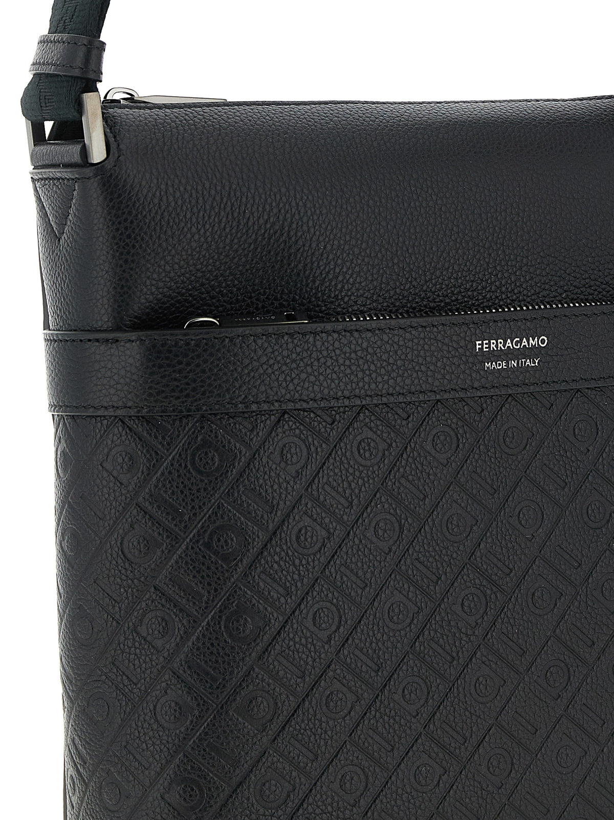 FERRAGAMO Ferragamo Men 'Ferragamo Monogram' Messenger Crossbody Bag