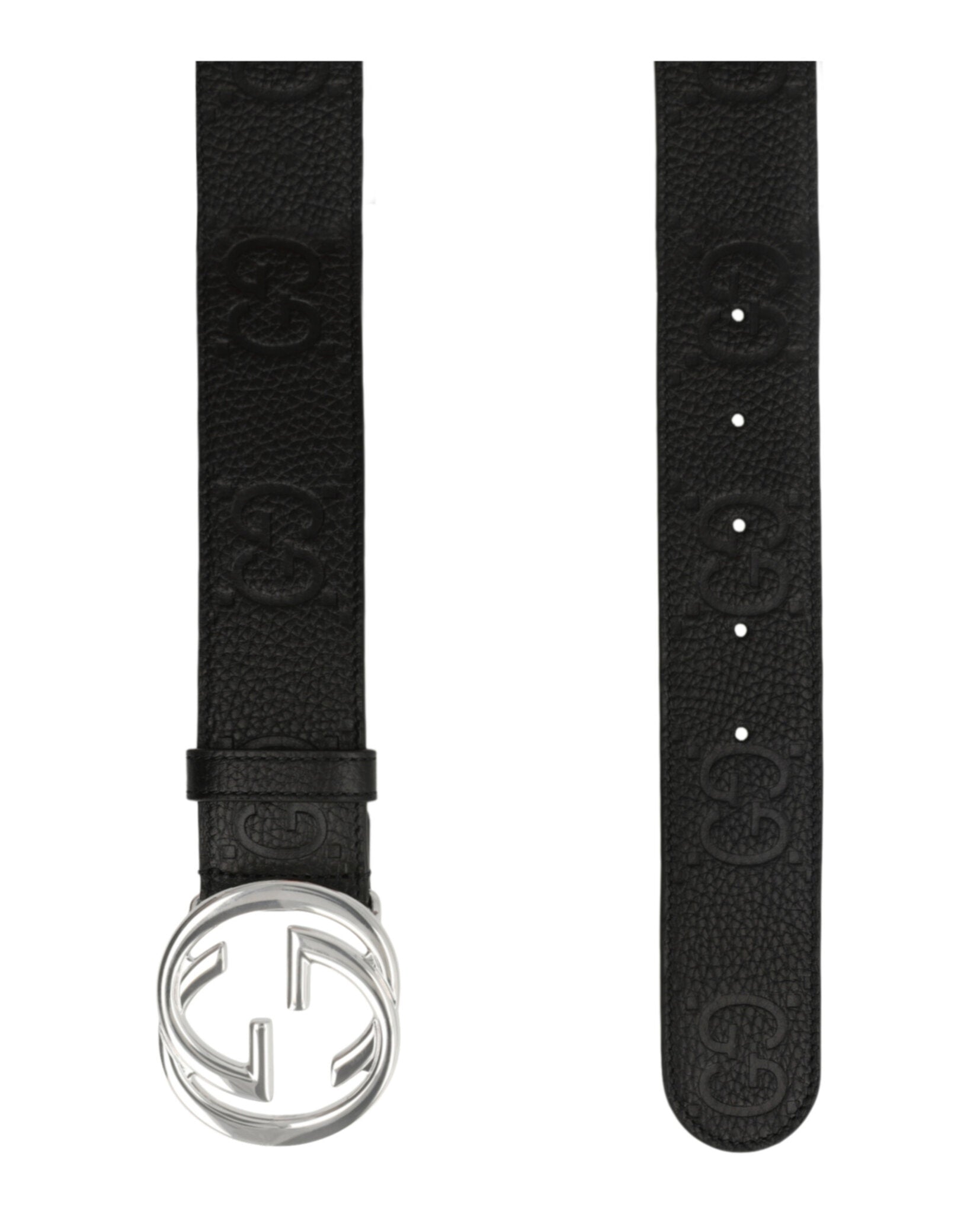Gucci Gucci Mens Wide Belt With Interlocking G
