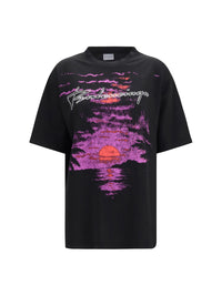 BALENCIAGA Balenciaga Women Printed Cotton T-Shirt