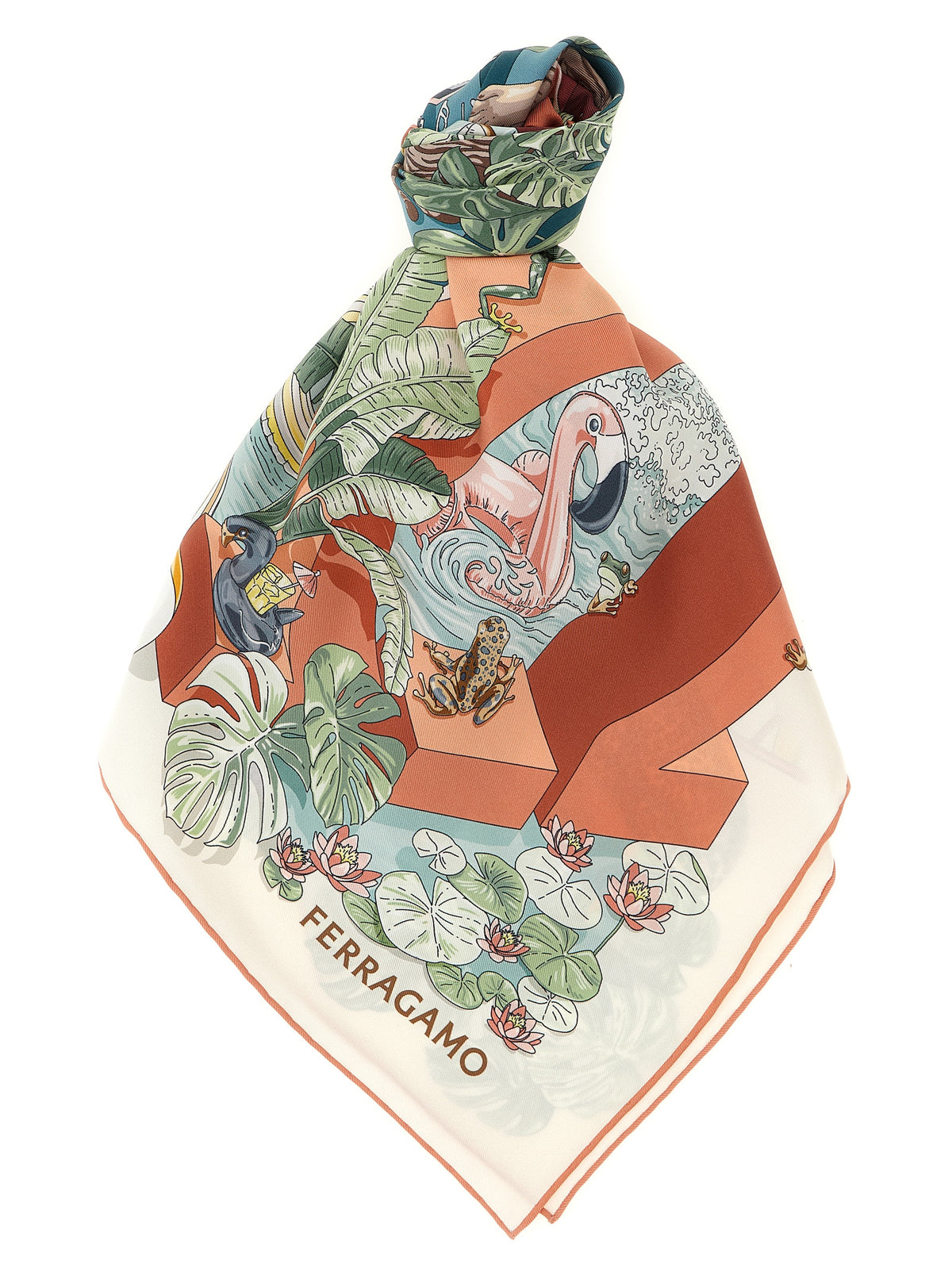 Ferragamo Women 'Jungle Party' Scarf