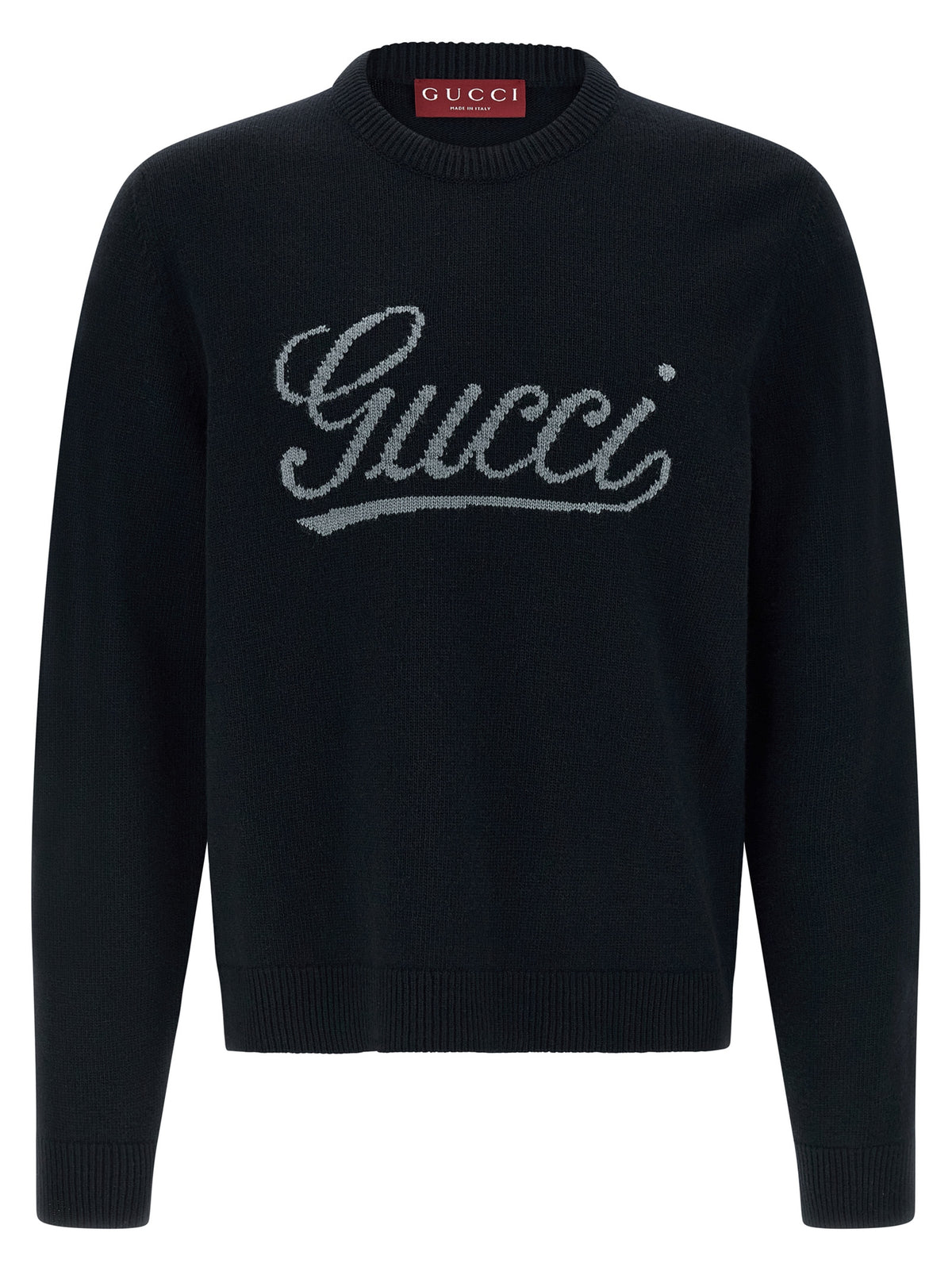 GUCCI Gucci Men Gucci Logo Intarsia Sweater