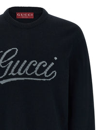 GUCCI Gucci Men Gucci Logo Intarsia Sweater