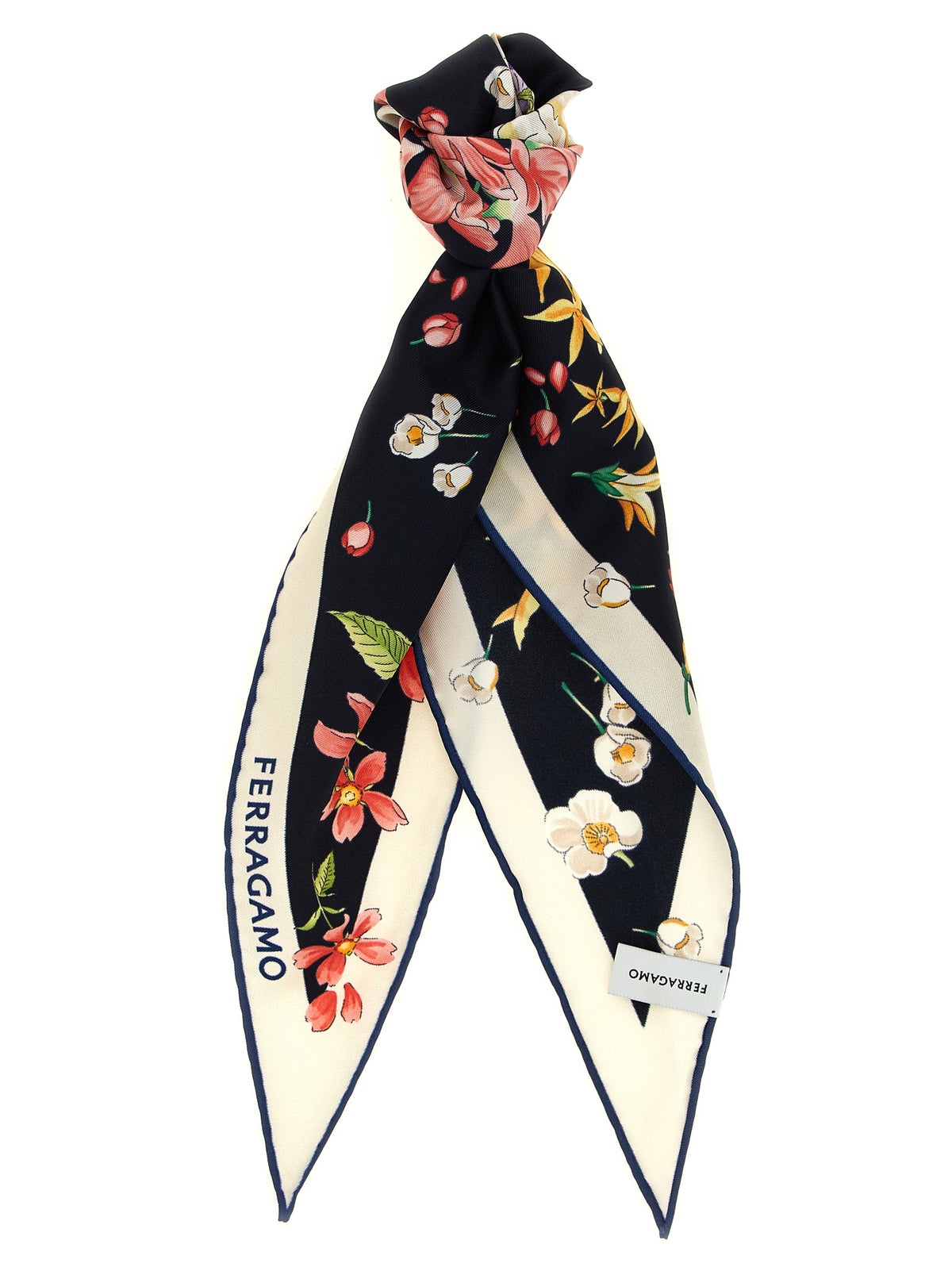 Ferragamo Women 'Primavera' Print Diamond Scarf