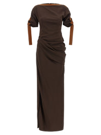 Ferragamo Women Dress With Leather Straps