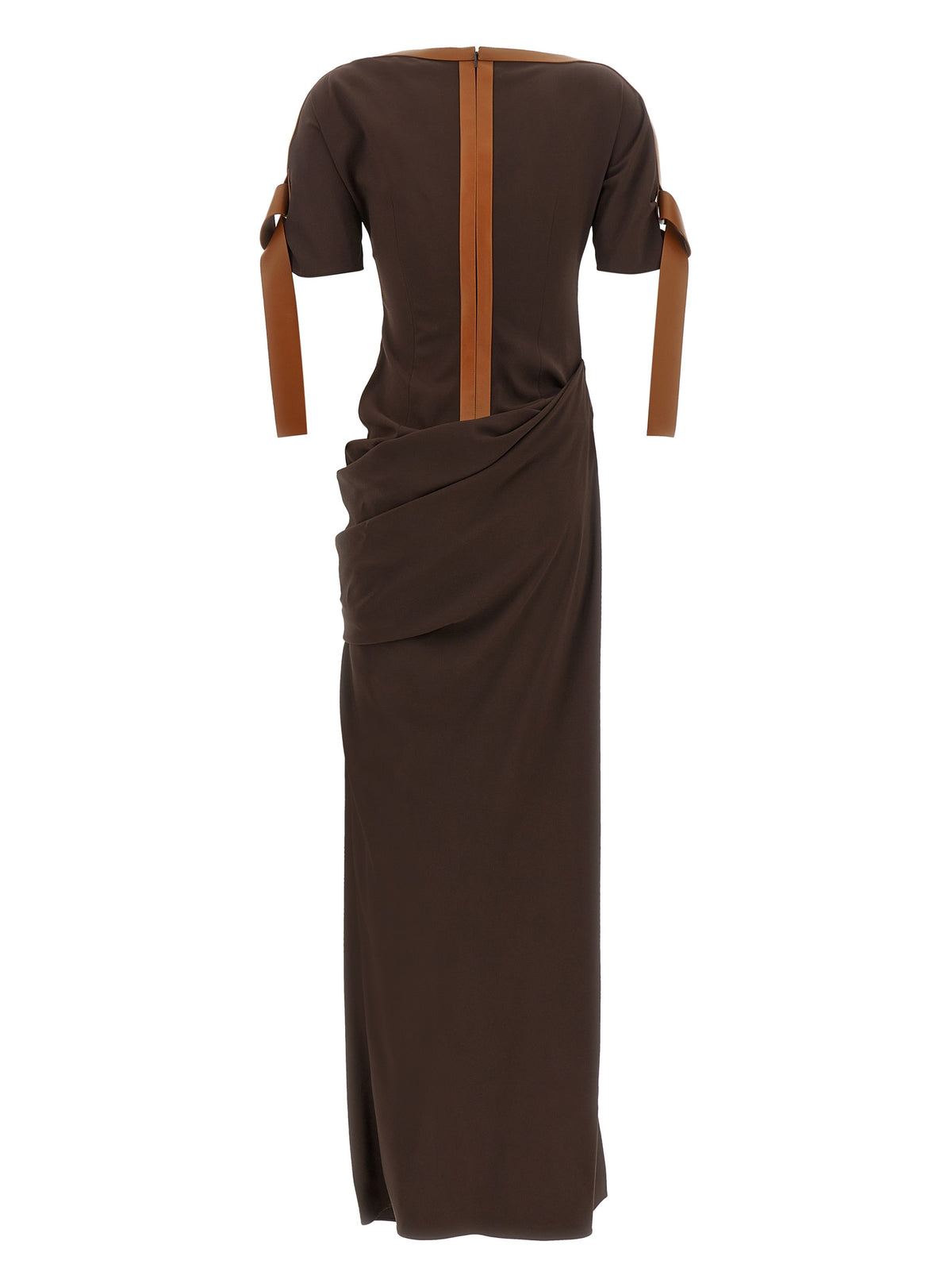 Ferragamo Women Dress With Leather Straps