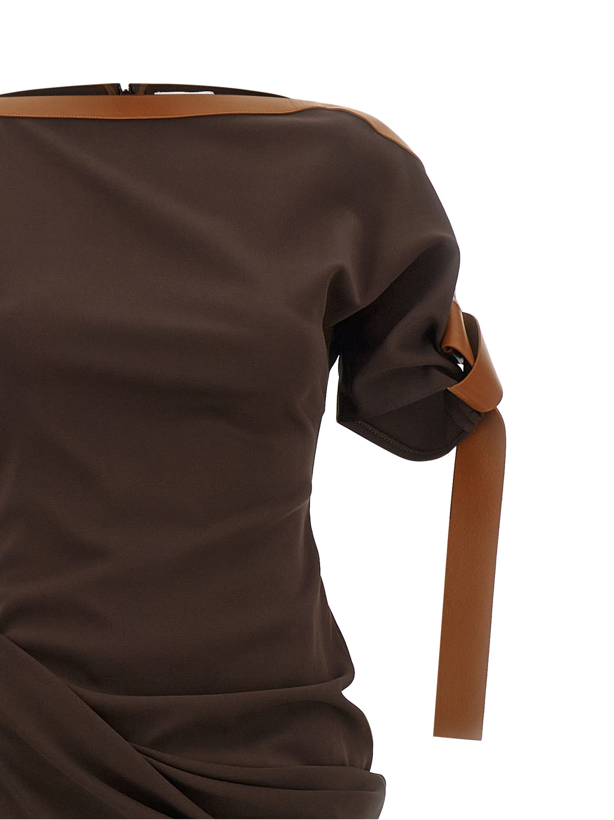 Ferragamo Women Dress With Leather Straps