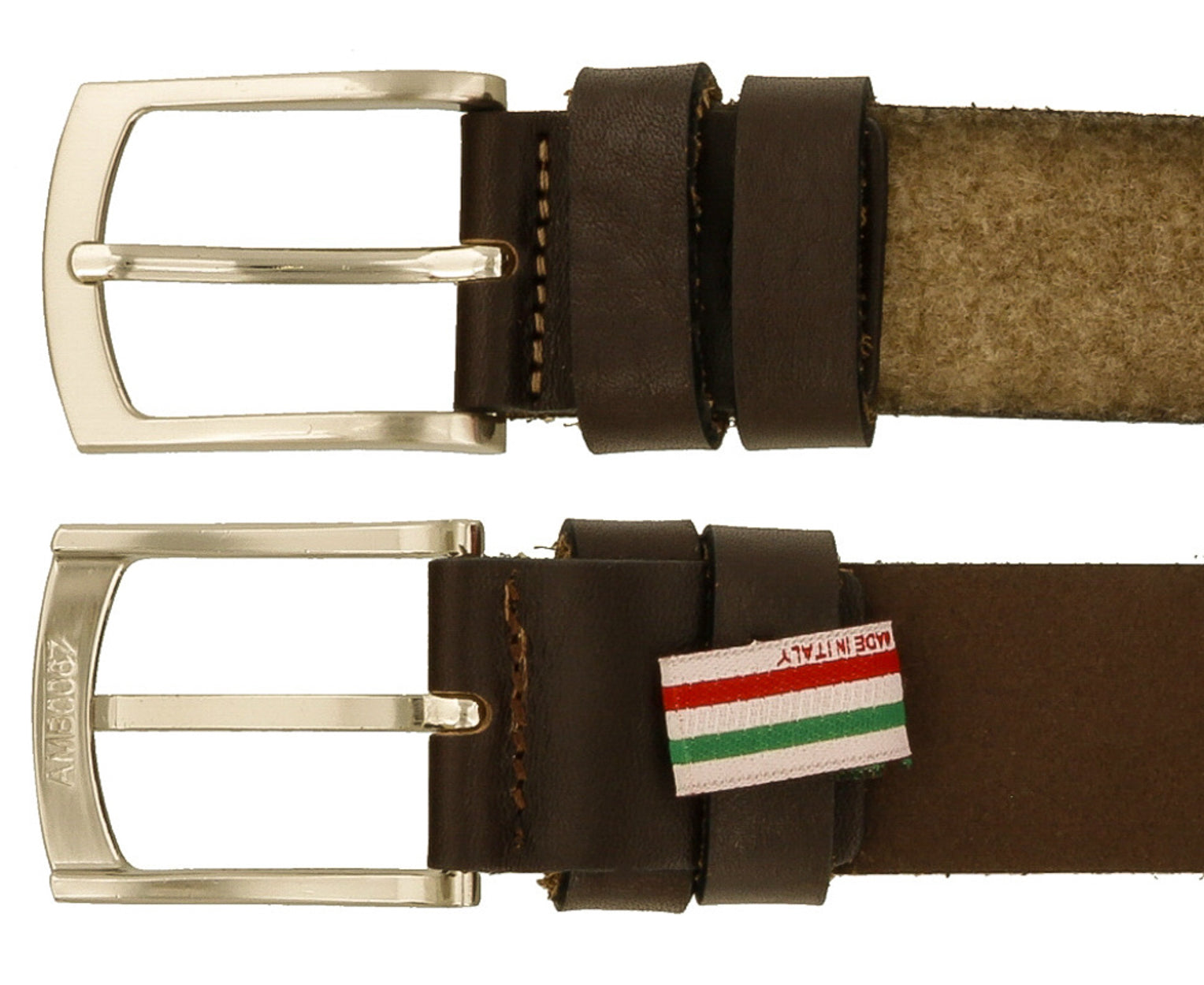 Renato Balestra A443 BEIGE Leather Mens Belt