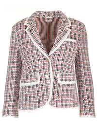 Thom Browne Women Cotton Tweed Blazer