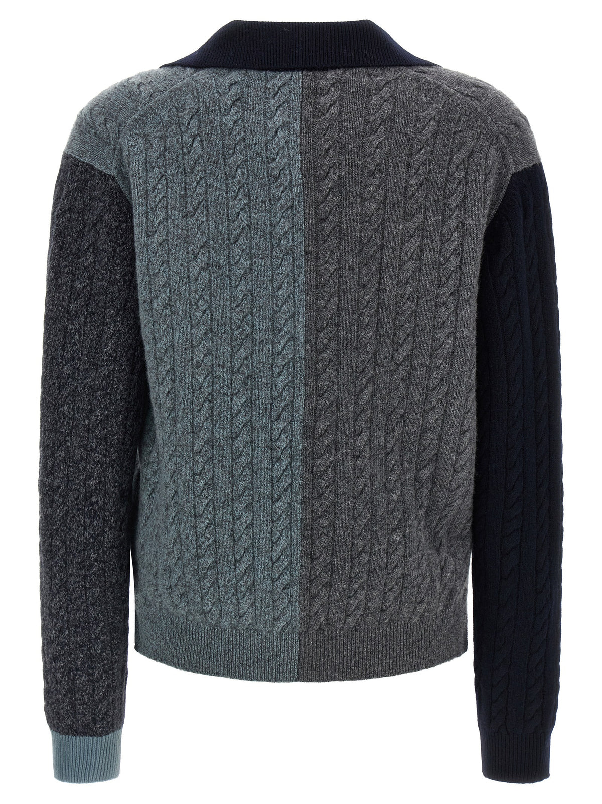 Ferragamo Women Color Block Braid Sweater