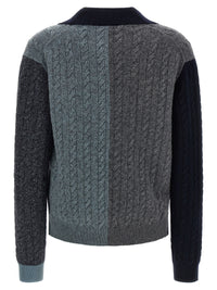 Ferragamo Women Color Block Braid Sweater